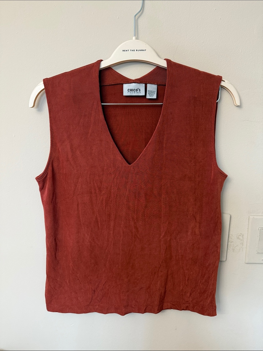 Chico’s Travelers Rust Top